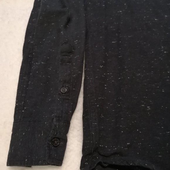 H&M, black mens button-down, size medium - Picture 3 of 9